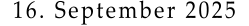 16. September 2025